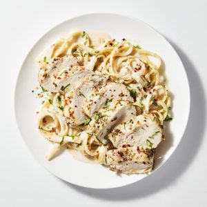Truffled Fettuccine Alfredo with Grilled Chicken - Dinner for the Week